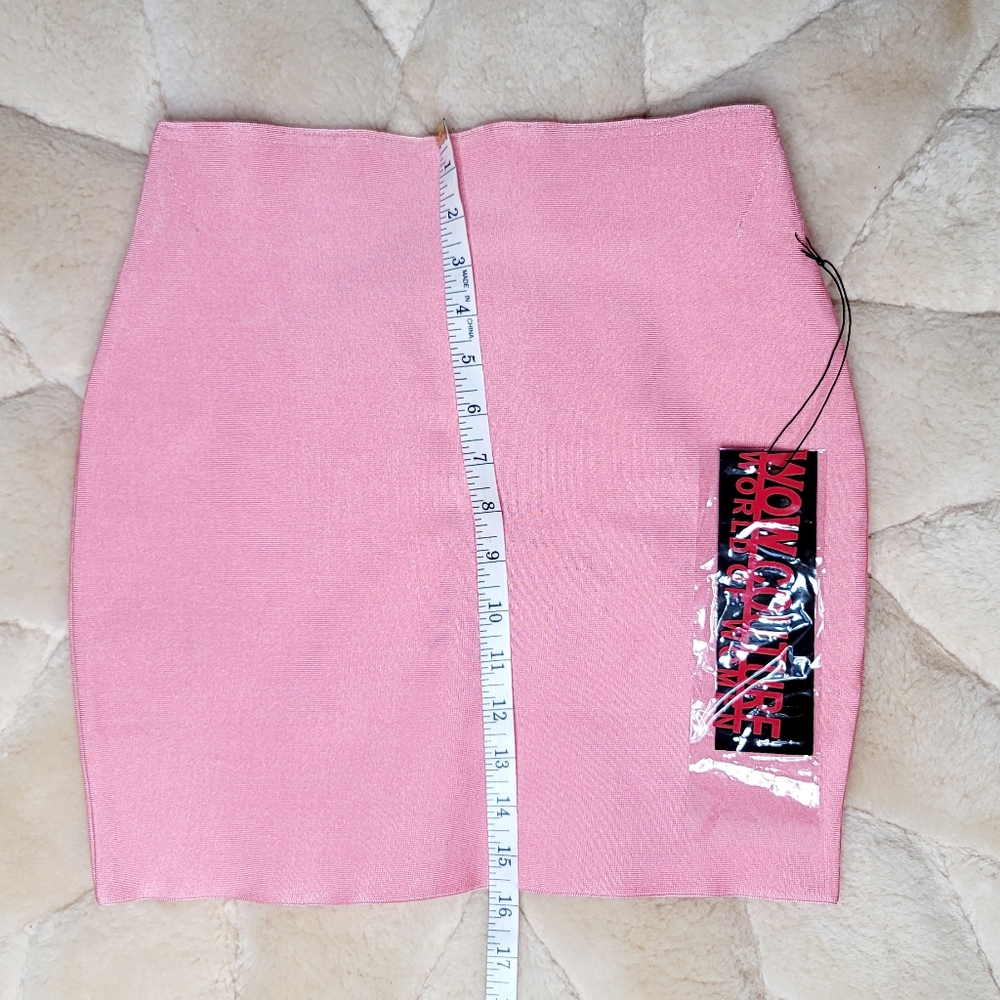 Wow Couture Light Pink Bandage Skirt. - Picture 4 of 6